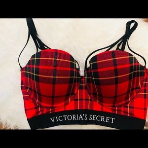 Plaid Victoria’s Secret x Balmain Bra (Size 34D)